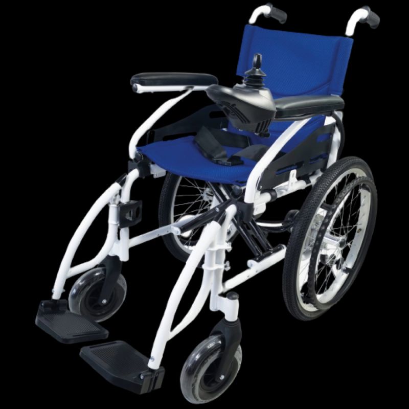 P200C Katlanabilir Çocuk Akülü Tekerlekli Sandalye Mavi