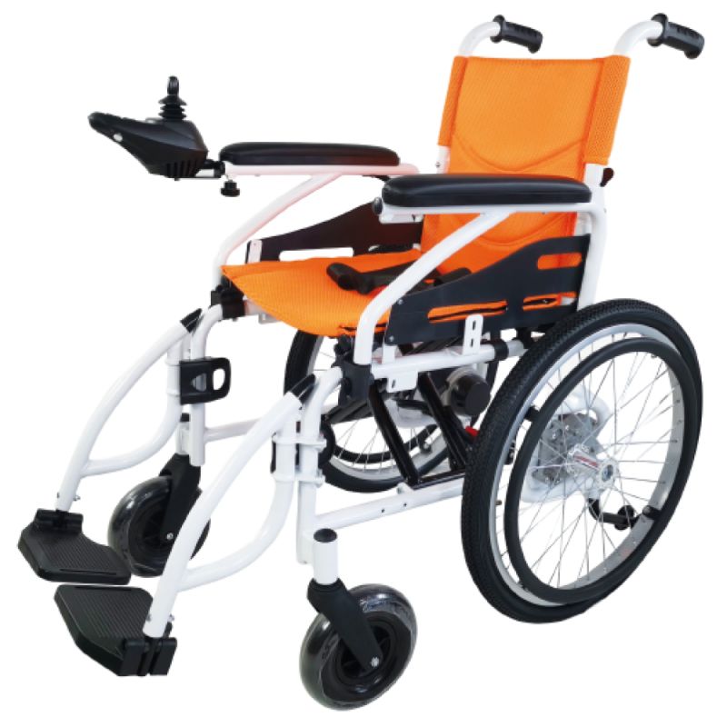  P200C Katlanabilir Çocuk Akülü Tekerlekli Sandalye Turuncu